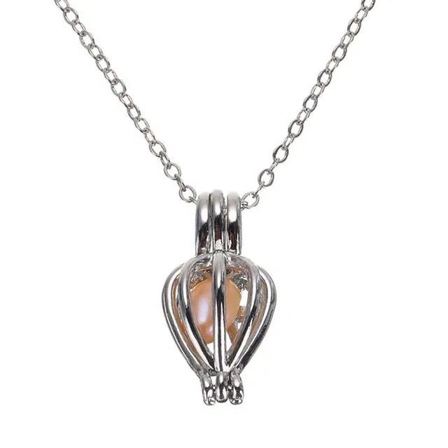 Shell Canned Oyster Love Pearl Necklace